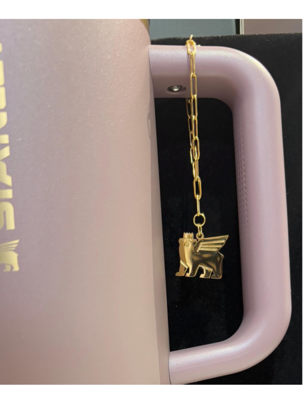 Gold Stanley logo cup charm chain - Picture 2 of 10